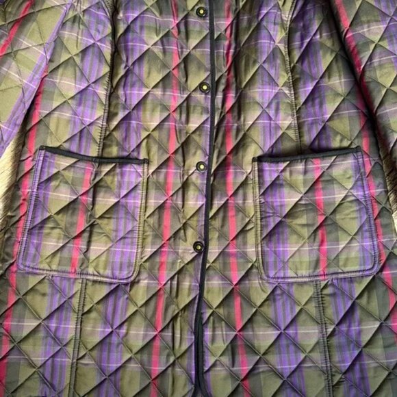 Lauren Ralph Lauren Diamond Quilted Plaid Jacket - Picture 3 of 3